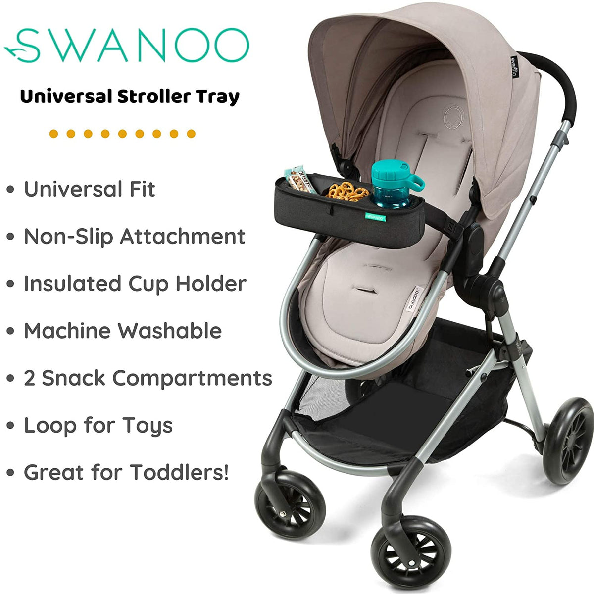 bugaboo tray attachment Swanoo Universal Stroller Tray
