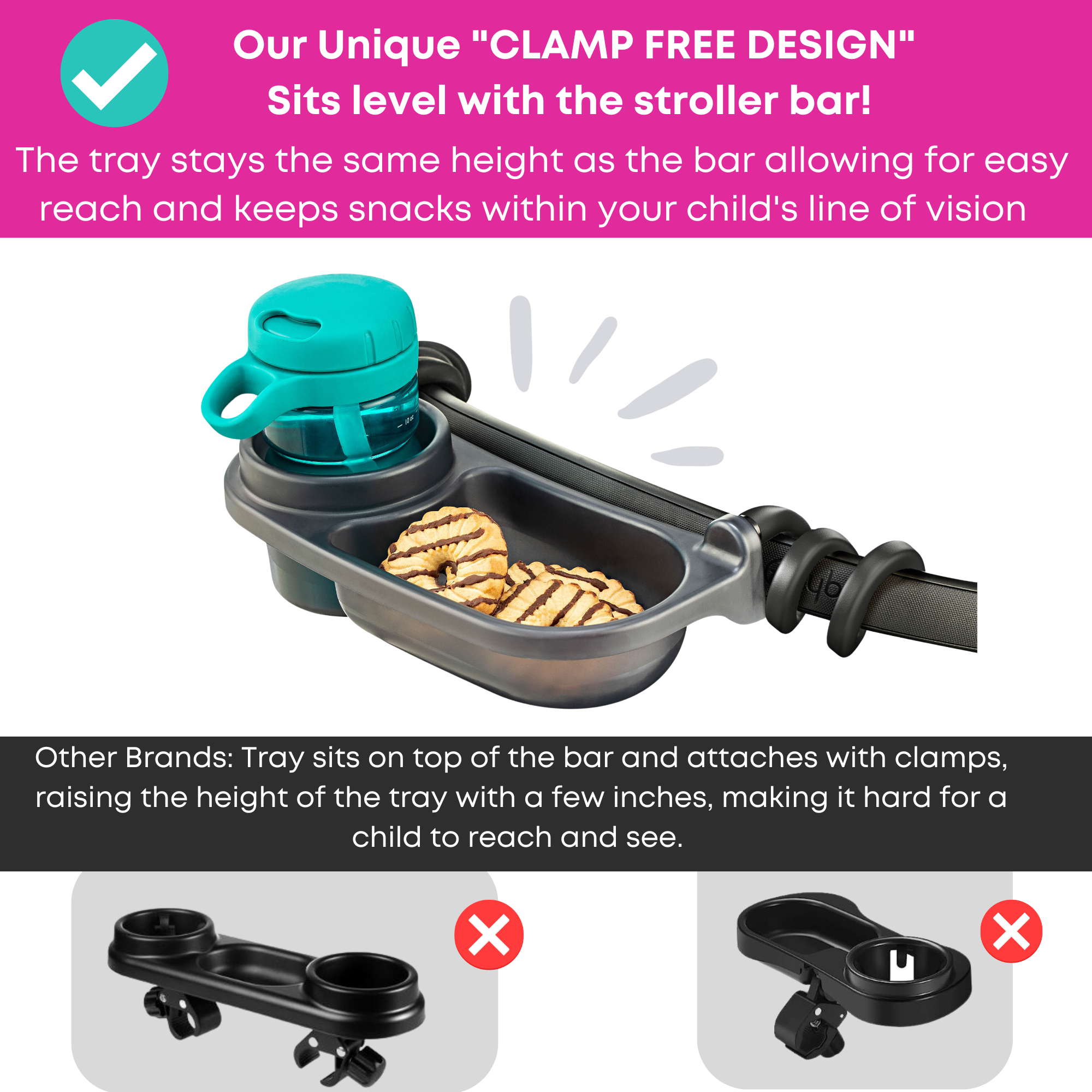 Swanoo Stroller Tray - 2 Pack