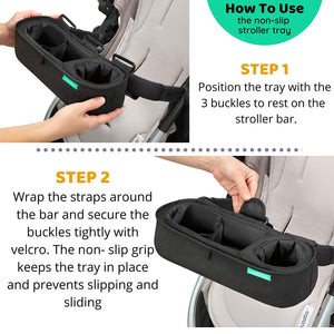universal umbrella stroller snack tray Swanoo Universal Stroller Tray
